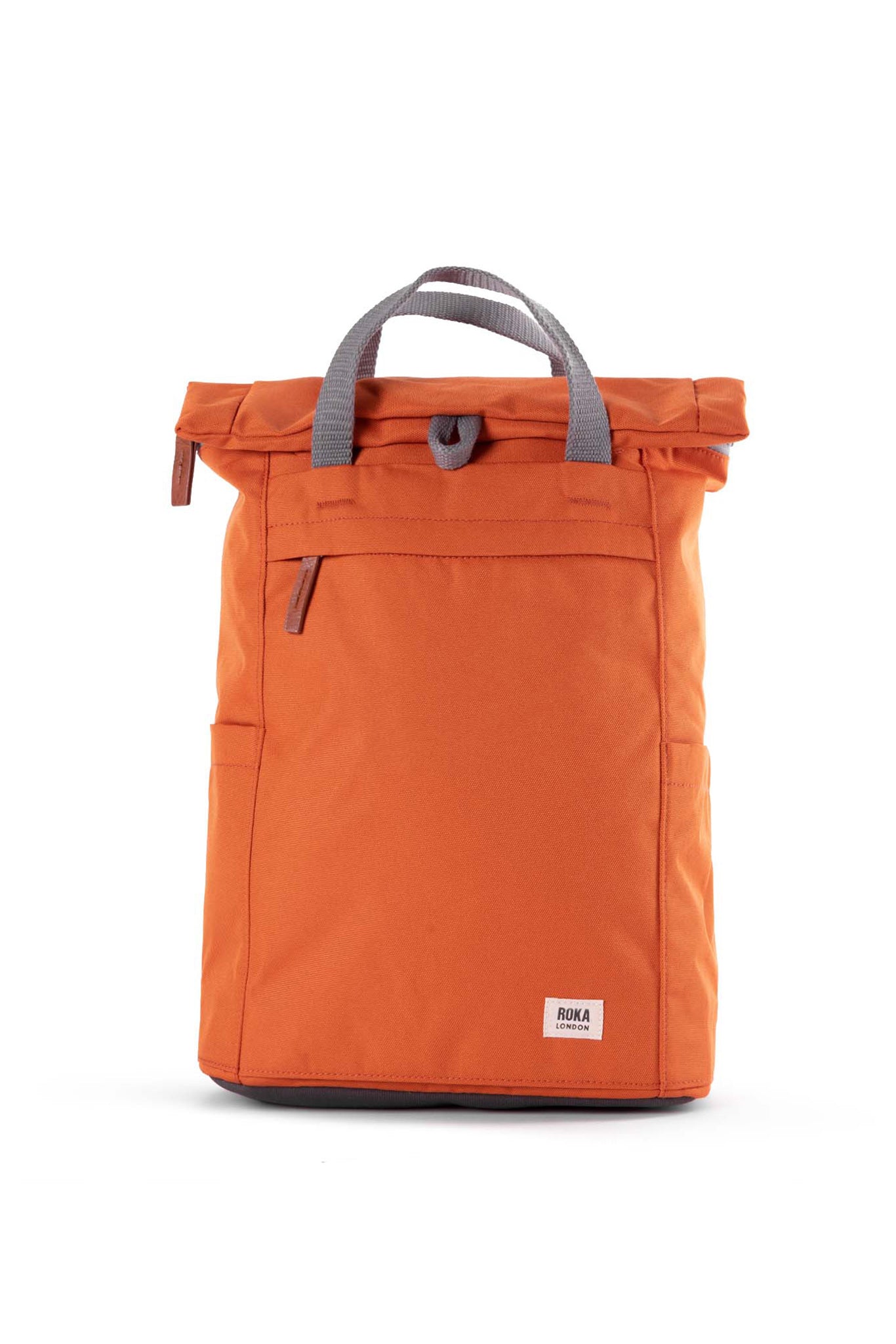 Finchley Medium Recycled Canvas Backpack in Atomic Orange