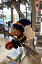 Felt Bee-Witched Hanging Decoration