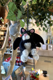 Felt Batty Catty Hanging Decoration