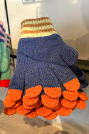 Blue Lambswool 5-8 Kids Gloves