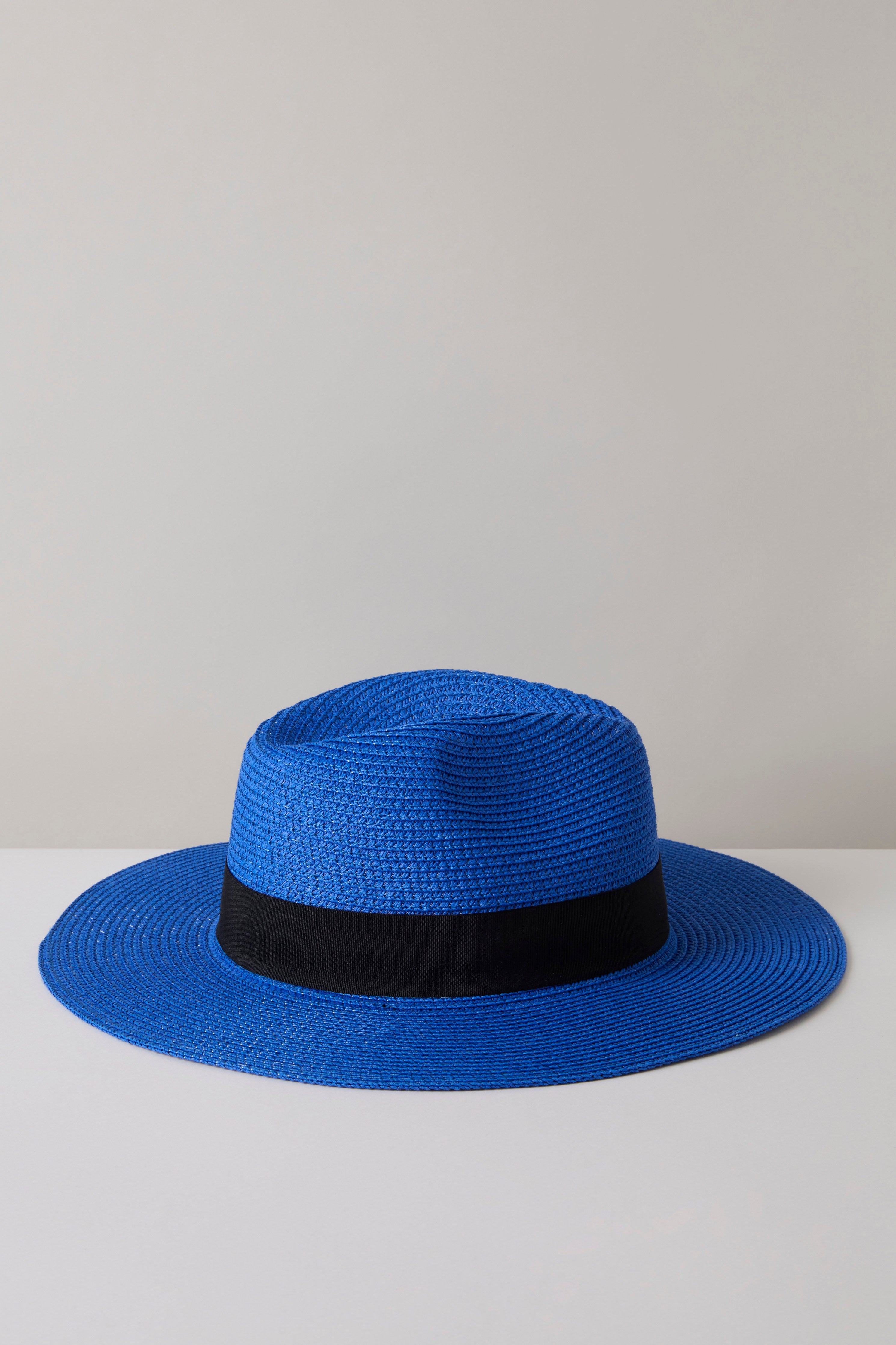 Foldable Blue Panama Hat