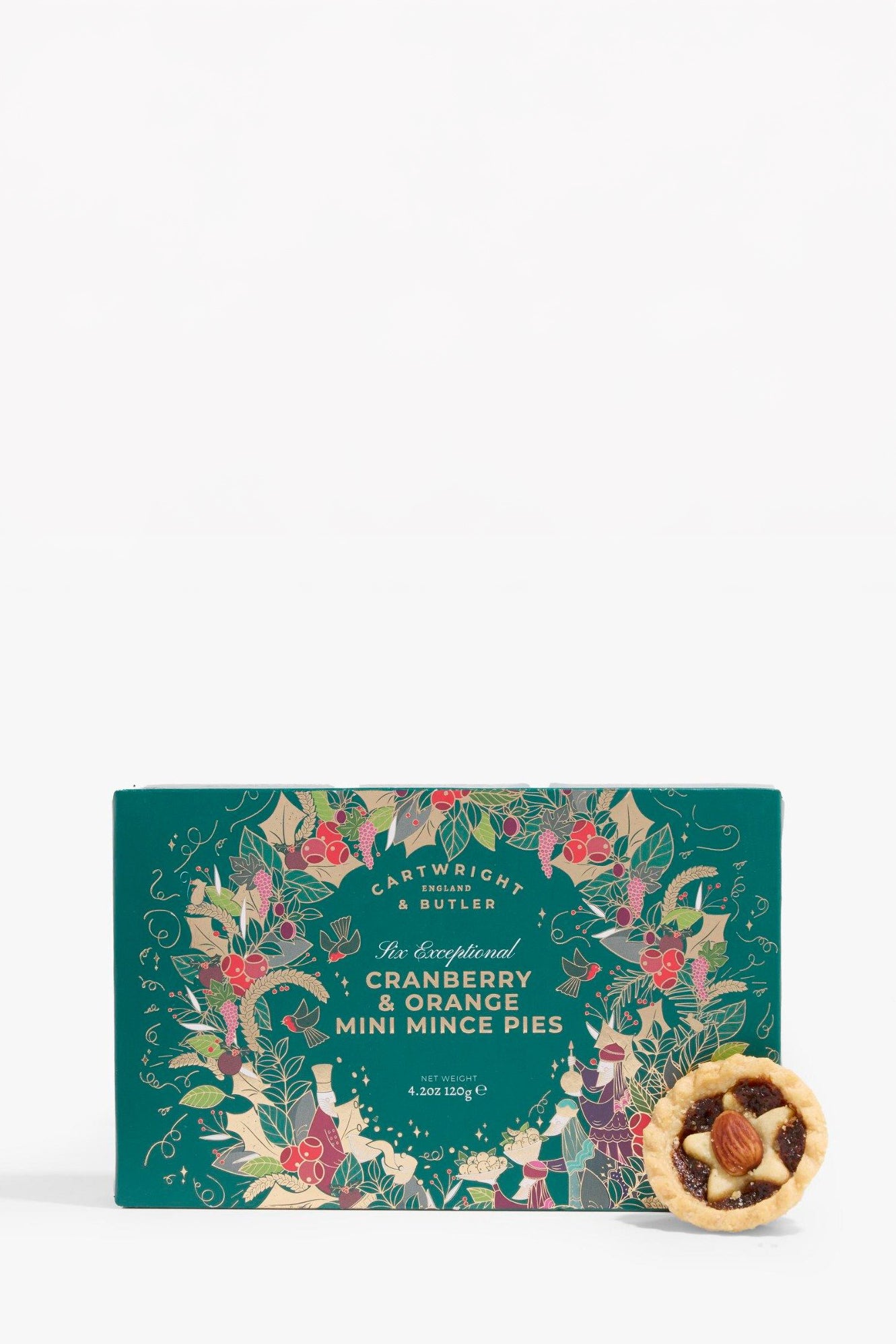 Cartwright & Butler Cranberry & Orange Mini Mince Pies 120g