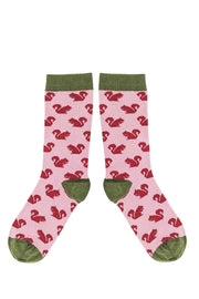 Pink Squirrels Socks 4-7
