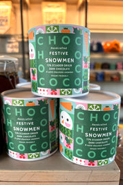 72% Ecuador Dark Chocolate Snowmen 100g Tubes