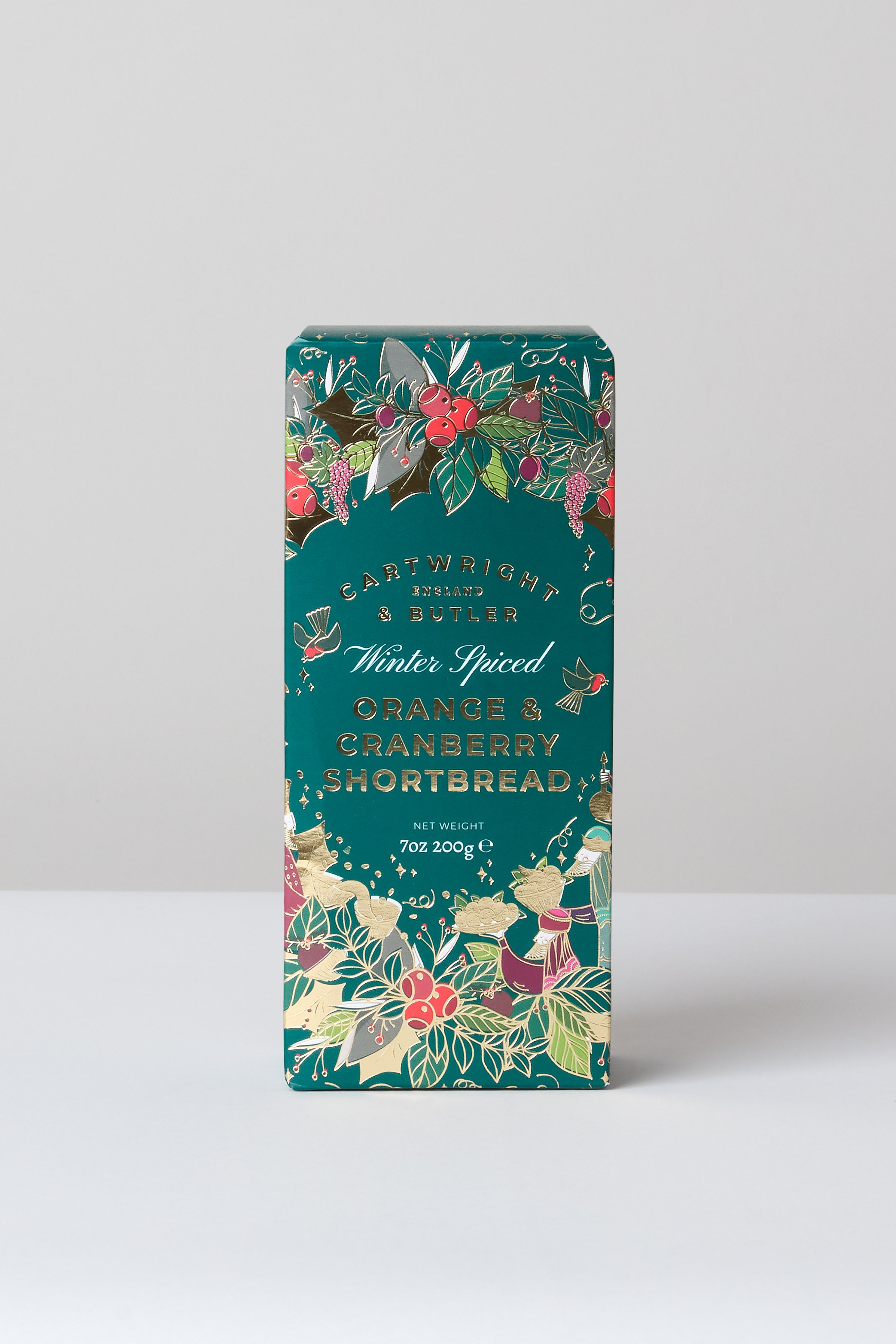 Cartwright & Butler Christmas Orange & Cranberry Shortbread