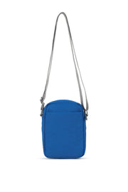 Roka Bond Recycled Canvas Crossbody Bag in Galactic Blue