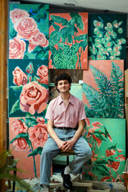 Daniel Quirke in studio with Regents Park Collection