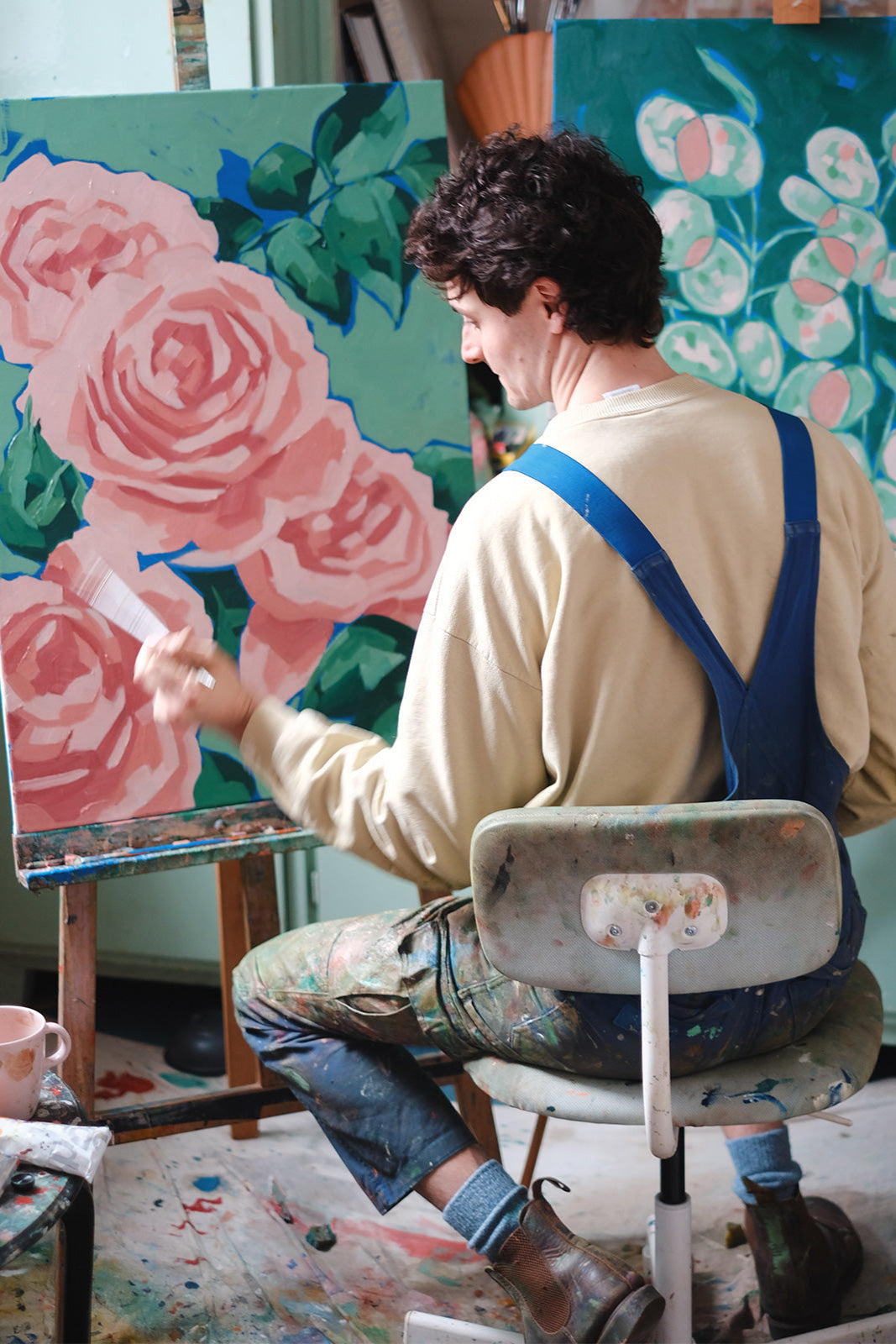 Daniel Quirke painting The Regents Park Collection for The Royal Parks