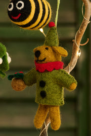 Felt Bernard the Dog Hanging Decoration