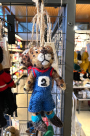 Felt Running Cheetah Hanging Decoration