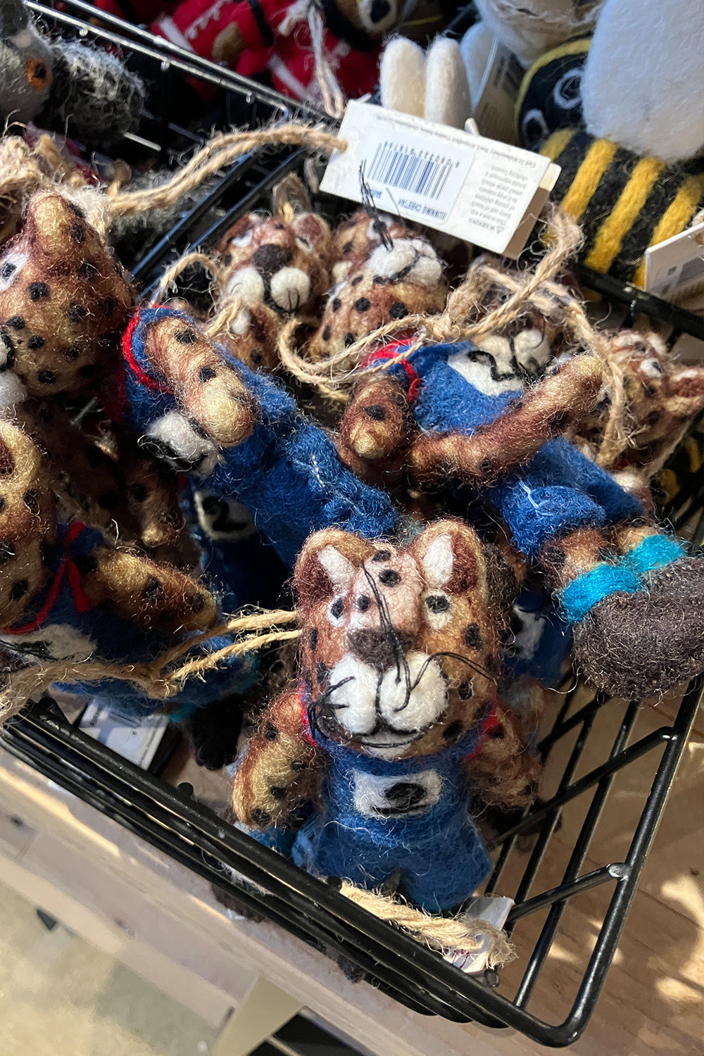 Felt Running Cheetah Hanging Decoration