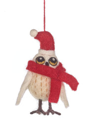 Felt Snowy the Owl Hanging Decoration