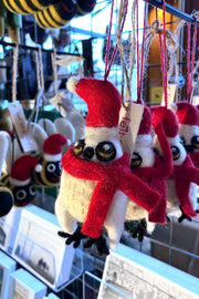 Felt Snowy the Owl Hanging Decoration