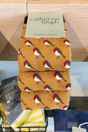 Ginger Robins Socks 8-11