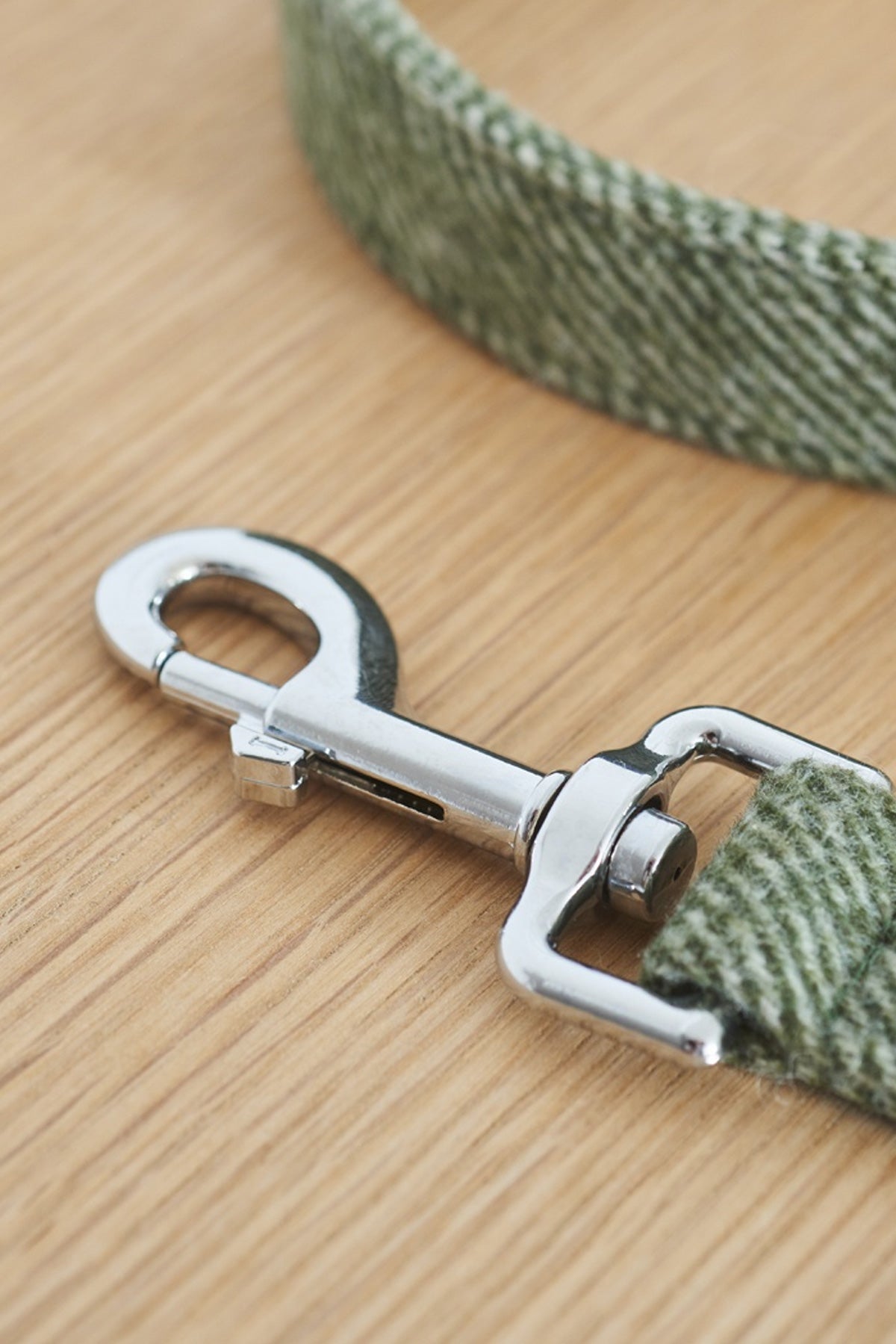 Tweed Dog Lead - Green