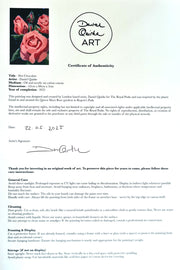 Hot Chocolate Painting On Canvas By Daniel Quirke_certificate of authenticity