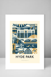 Hyde Park Vintage Poster Mini Print