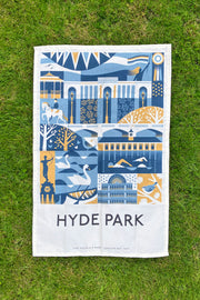 Hyde Park Vintage Print Tea Towel