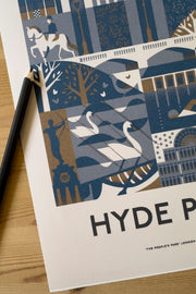 Hyde Park Print by Jack Oldfield | Design Sketch
