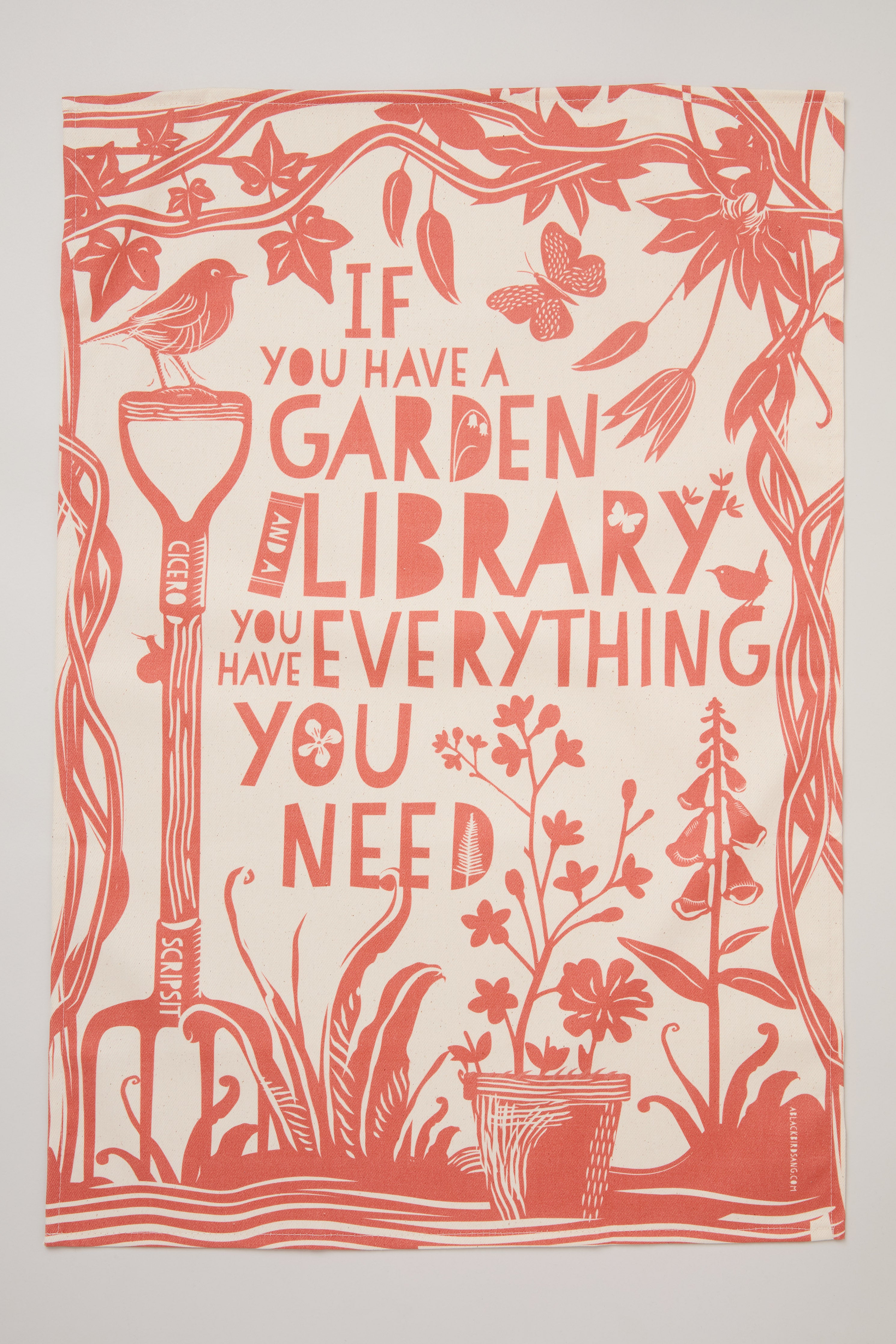 If you have a Garden Library Tea Towel