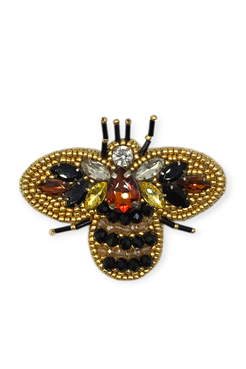 Embroidered Bee Brooch by Narratives at The Royal Parks Shop