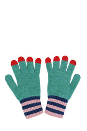 Green Lambswool 5-8 Kids Gloves