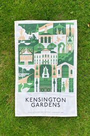 Kensington Gardens Vintage Print Tea Towel