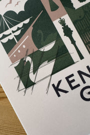 Kensington Gardens Park Print by Jack Oldfield | Design Sketch