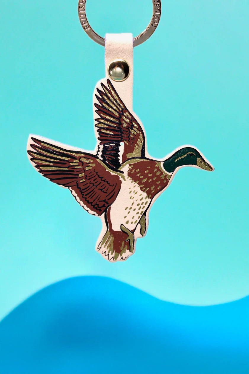 Leather Duck Keyring