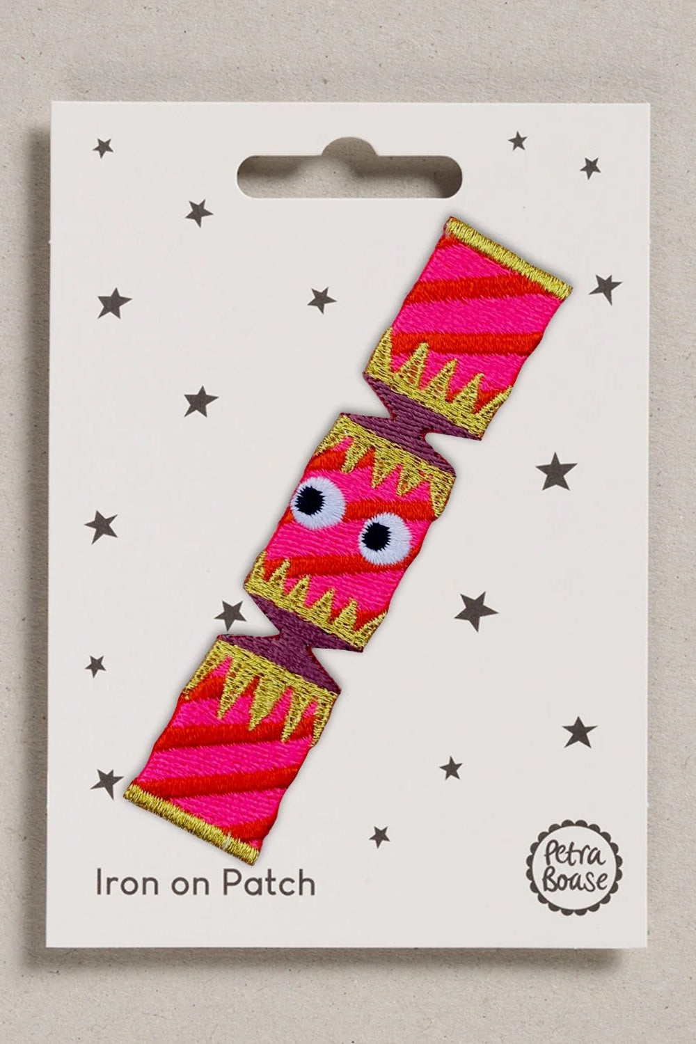 Christmas Cracker Iron on Patch