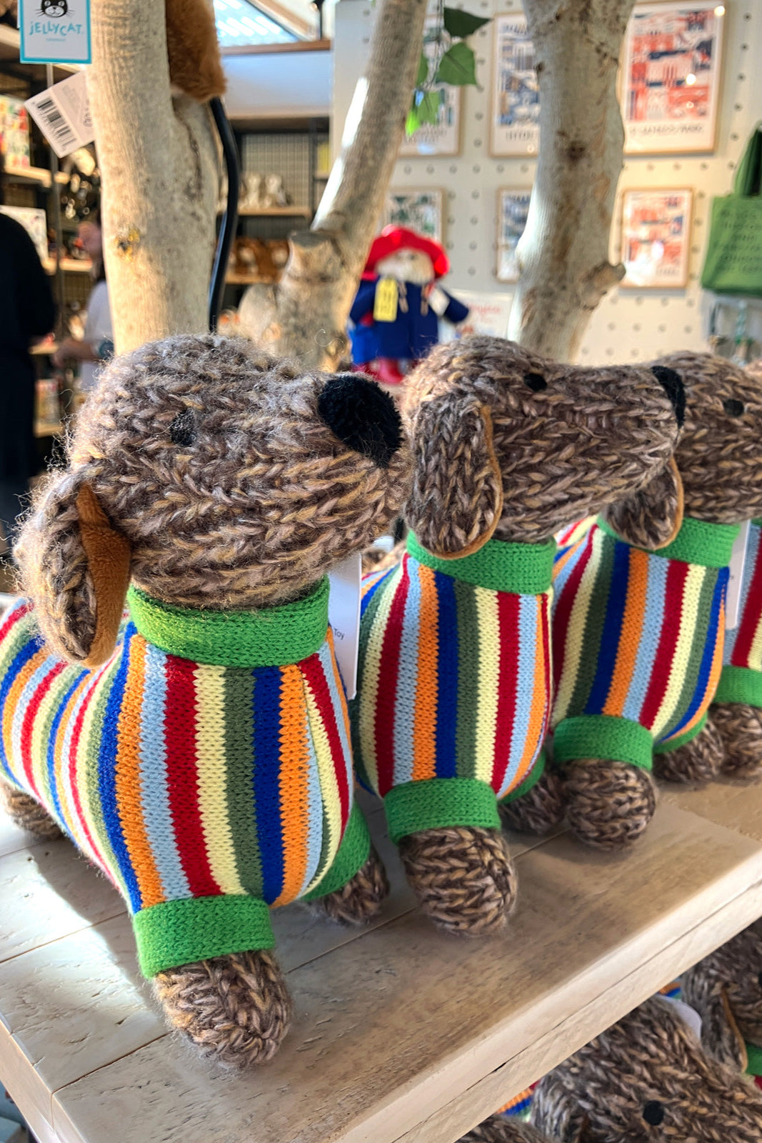 Sausage Dog Toy with Bright Jumper