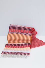 Edera Cranberry Lambswool Scarf Red