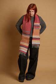 Wallace Sewell Edera Cranberry Lambswool Scarf