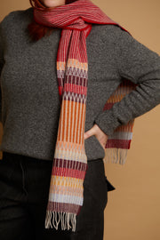 Wallace Sewell Edera Cranberry Lambswool Scarf