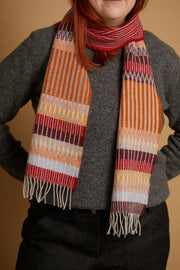 Wallace Sewell Edera Cranberry Lambswool Scarf