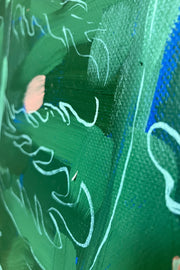 Shield Fern Painting On Canvas By Daniel Quirke