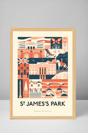 St James's Park Print by Jack Oldfield_framed