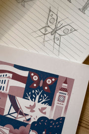 St James's Park Print by Jack Oldfield | Design Sketch