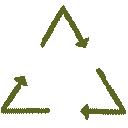 Recyclable icon gif green