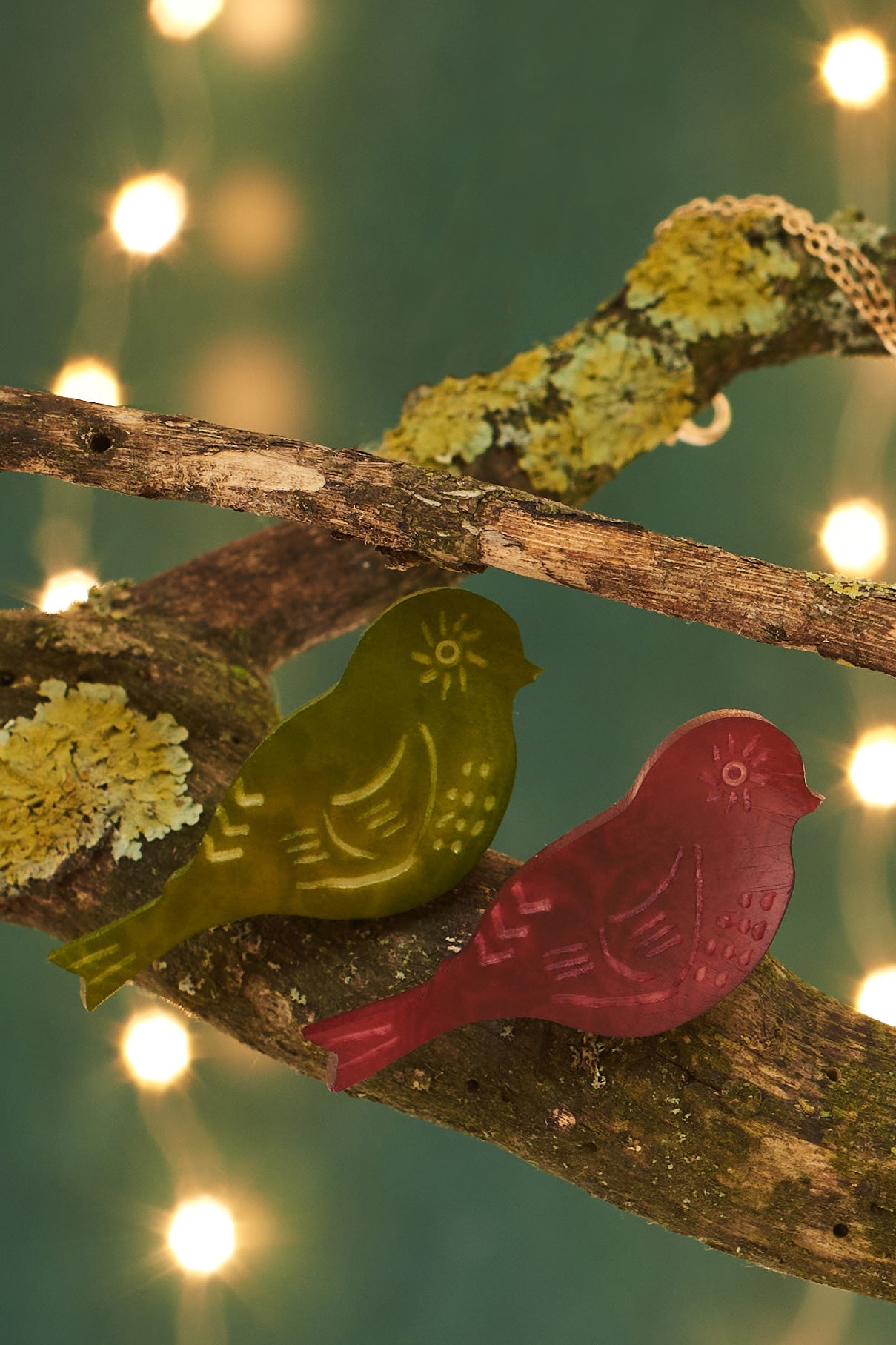 Woodland Warbler Brooches