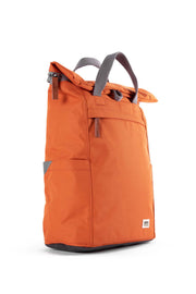 Finchley Medium Recycled Canvas Backpack in Atomic Orange