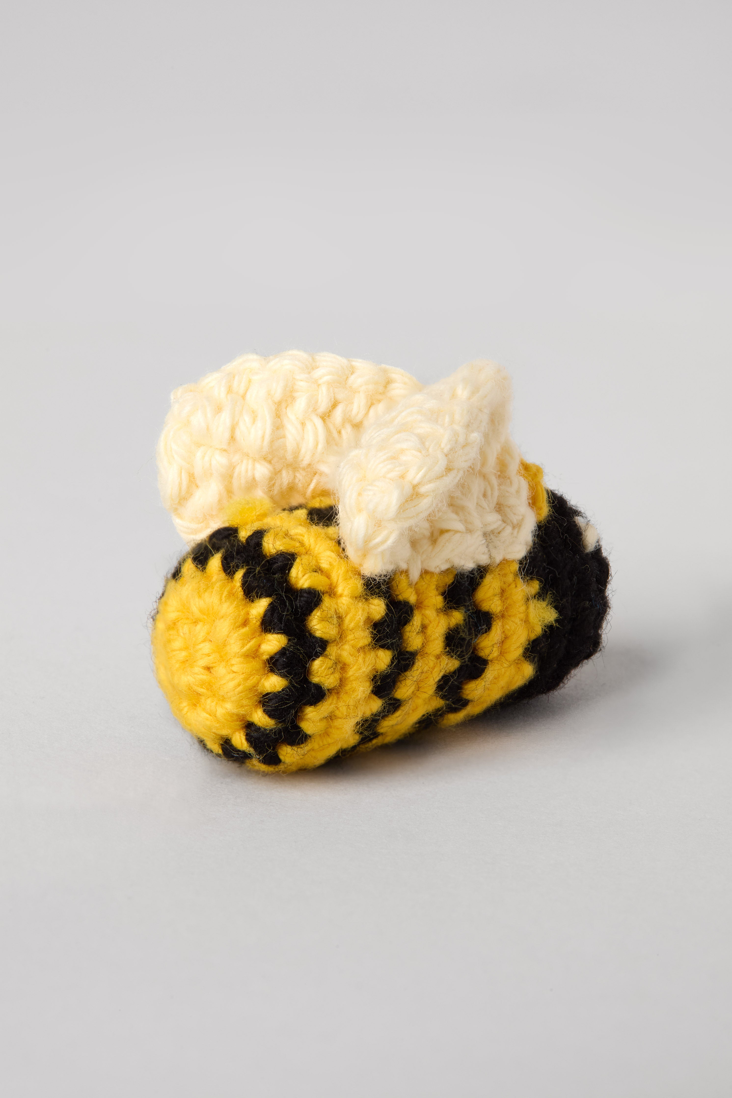 Bee Crocheted Brooch