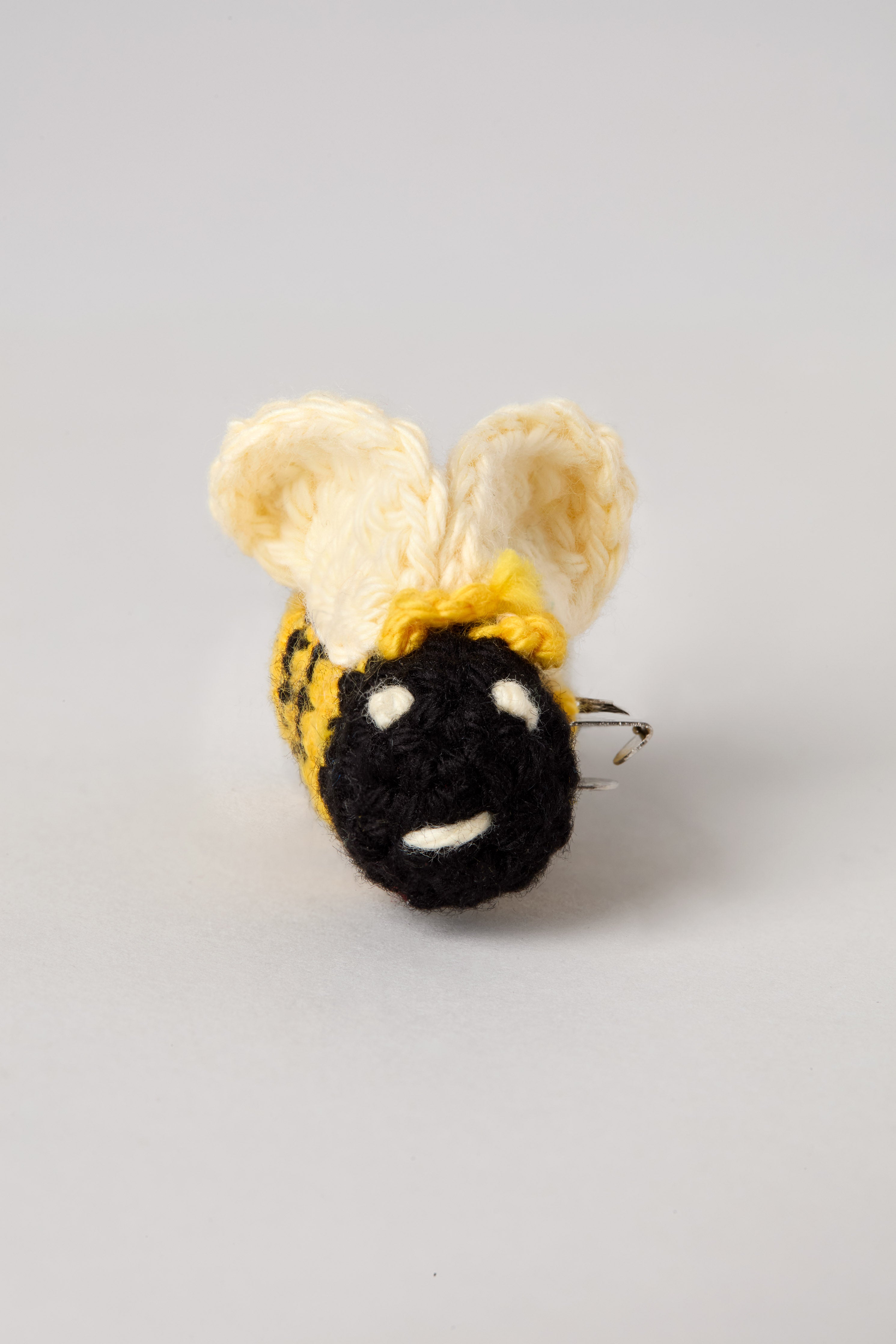 Bee Crocheted Brooch