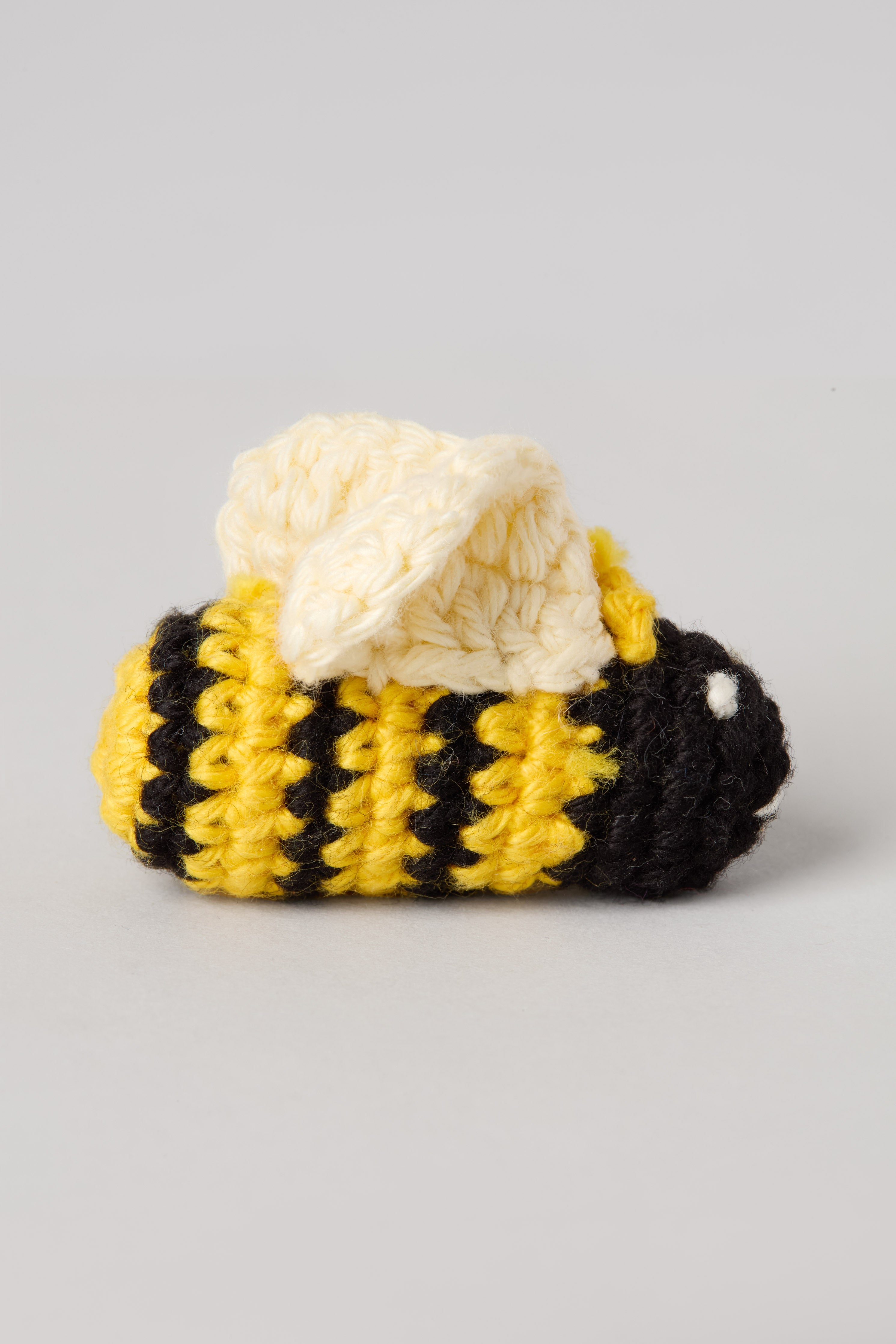 Bee Crocheted Brooch