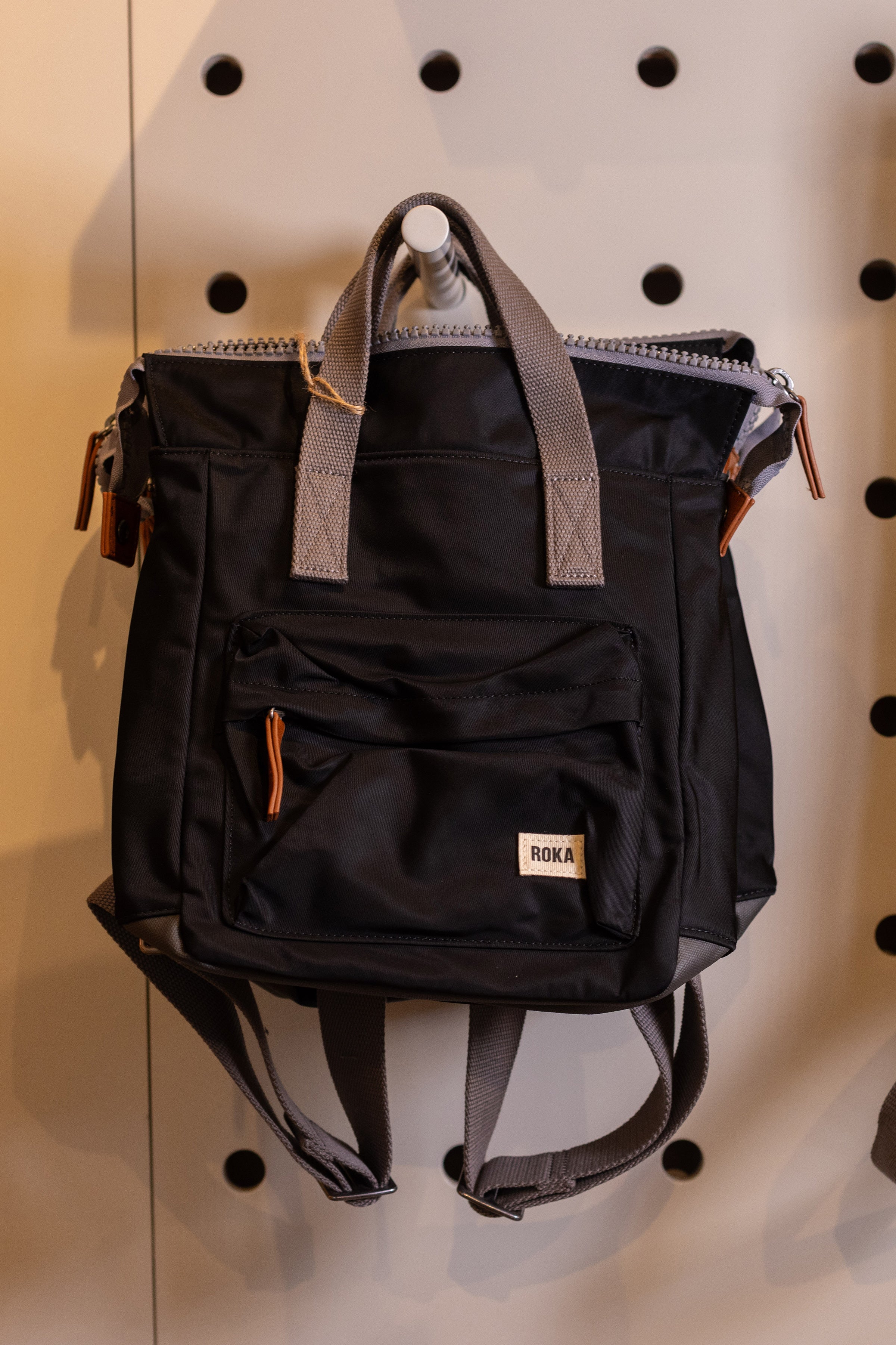 Black Bantry Recycled Small Backpack