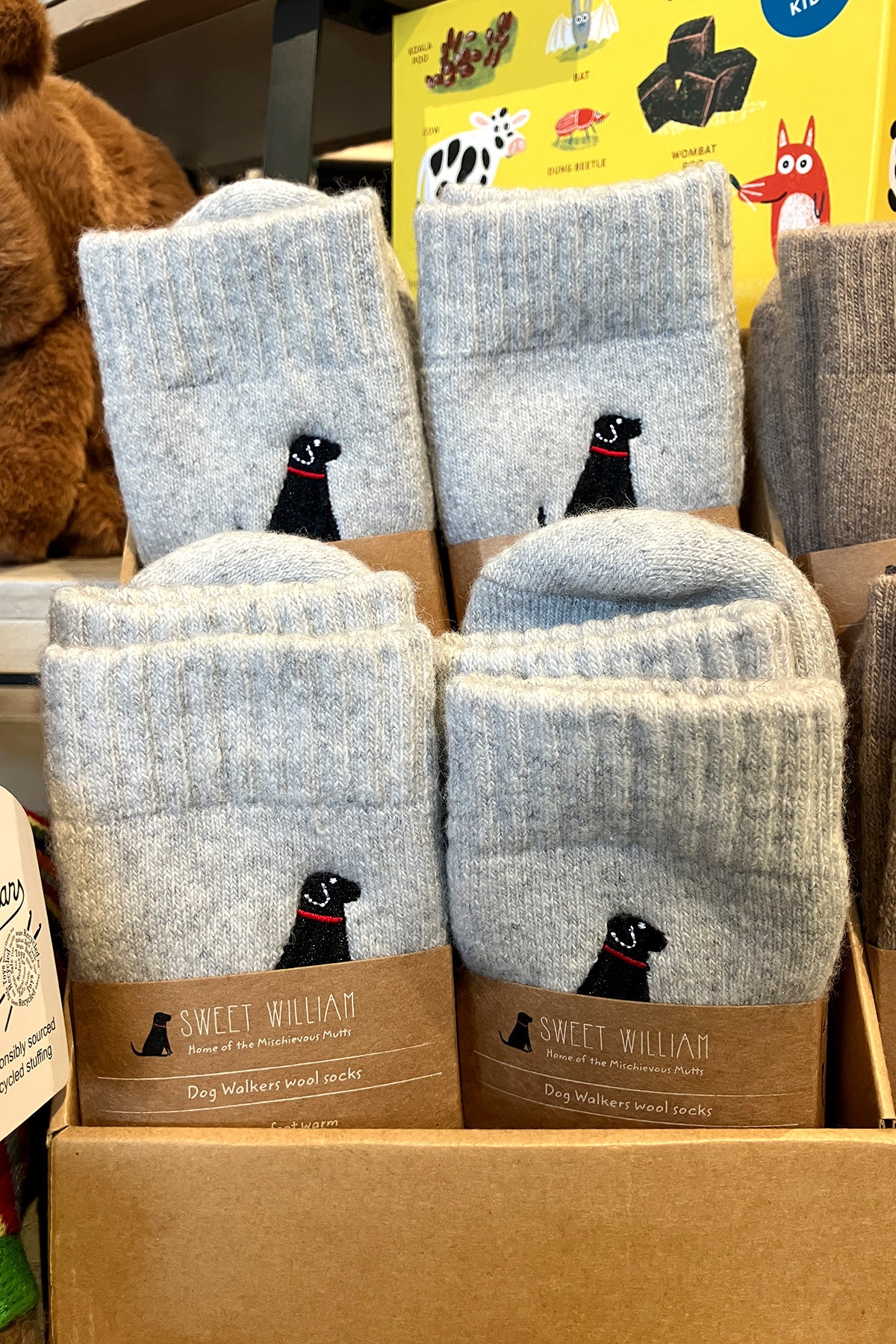 Black Labrador Dog Walking Socks