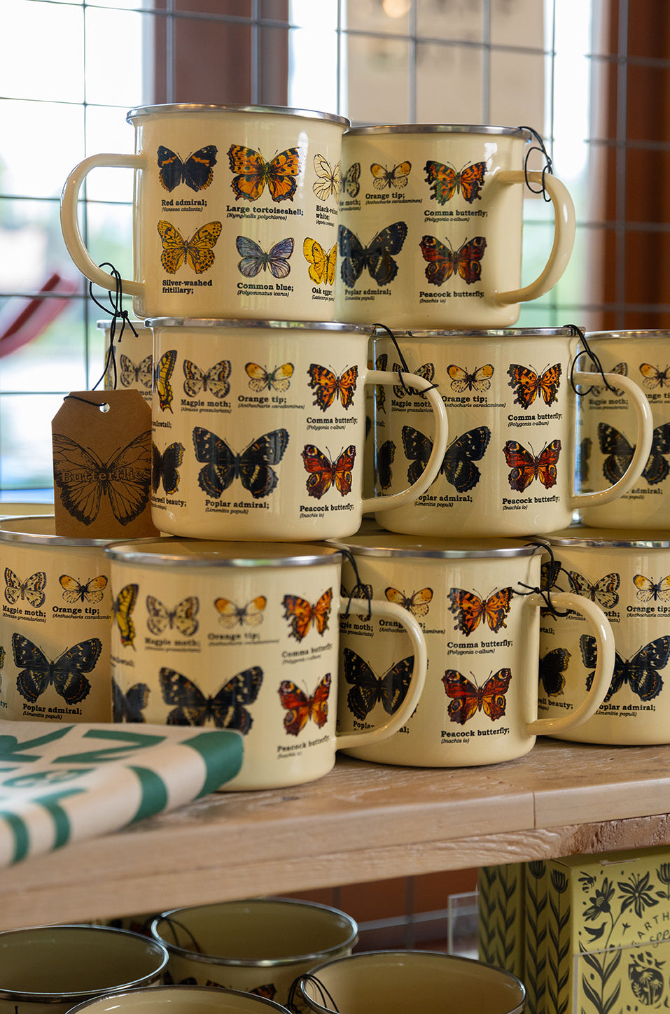 Butterfly Enamel Mug