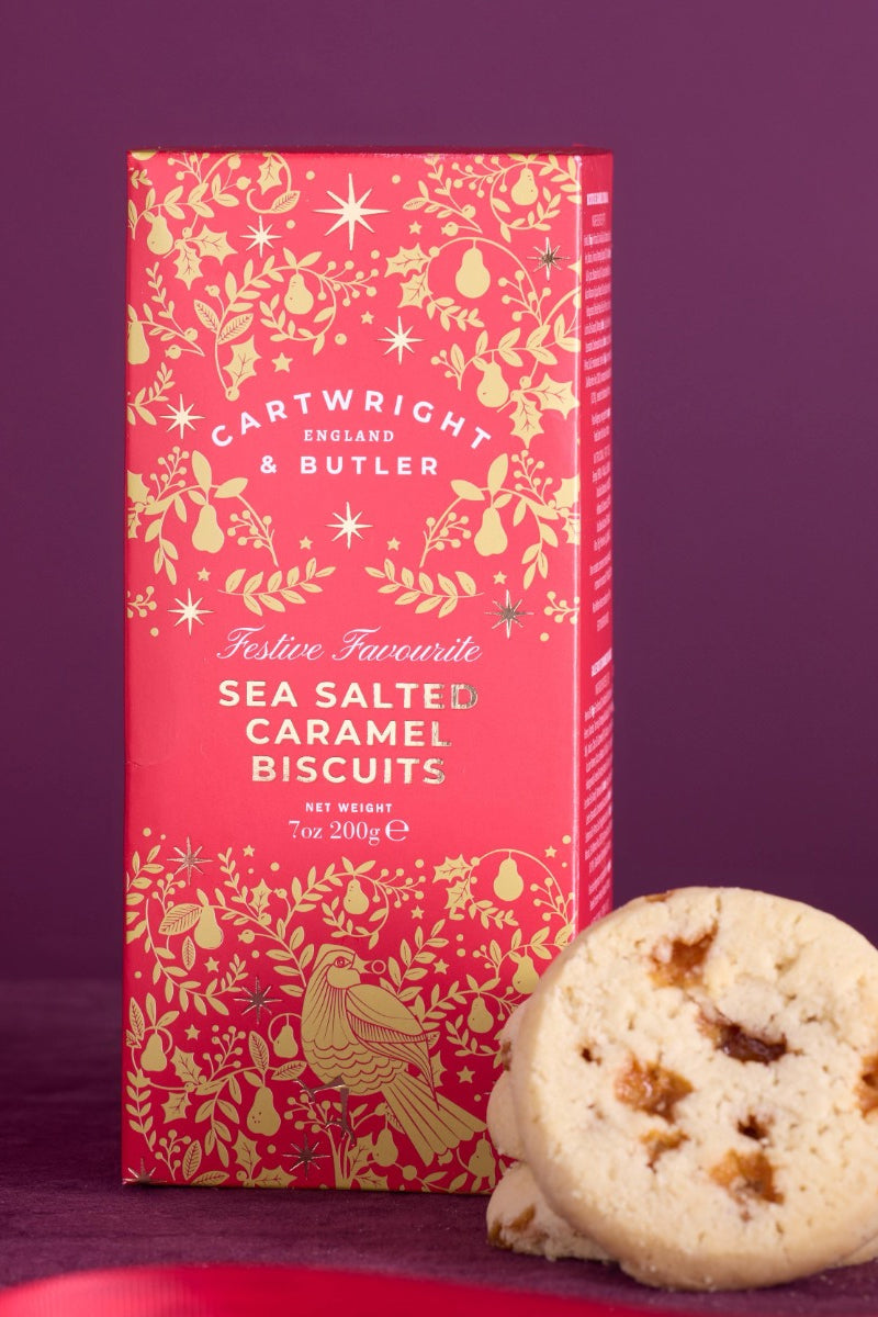 Cartwright & Butler Christmas Salted Caramel Biscuits 200g