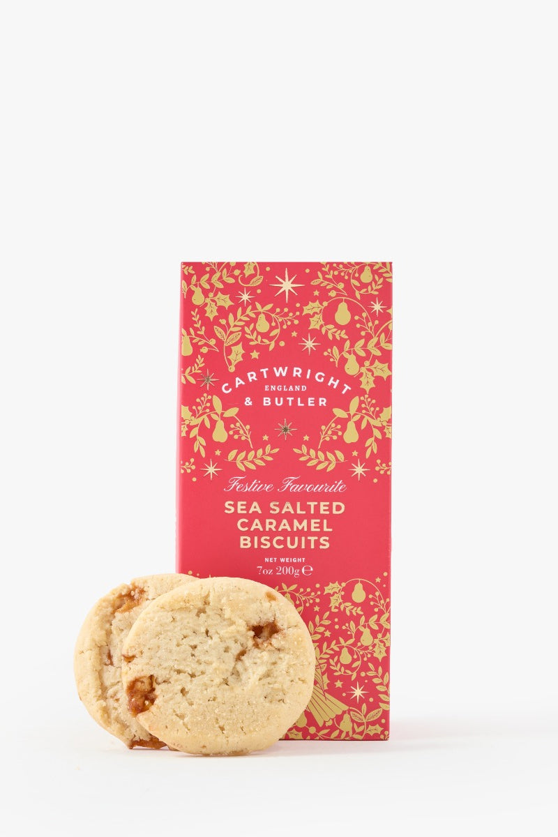 Cartwright & Butler Christmas Salted Caramel Biscuits 200g
