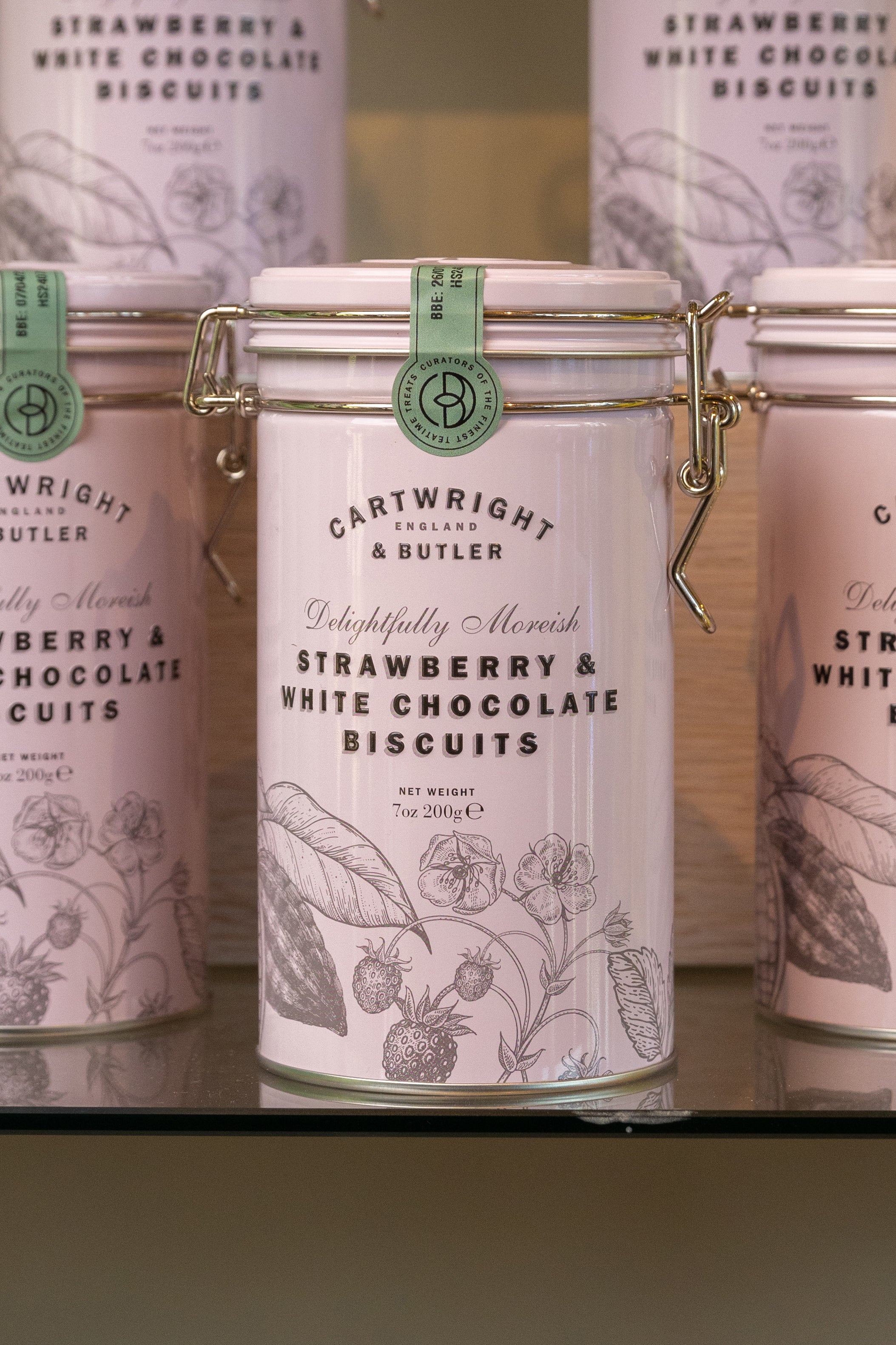 Cartwright & Butler's Strawberry White Chocolate Biscuits